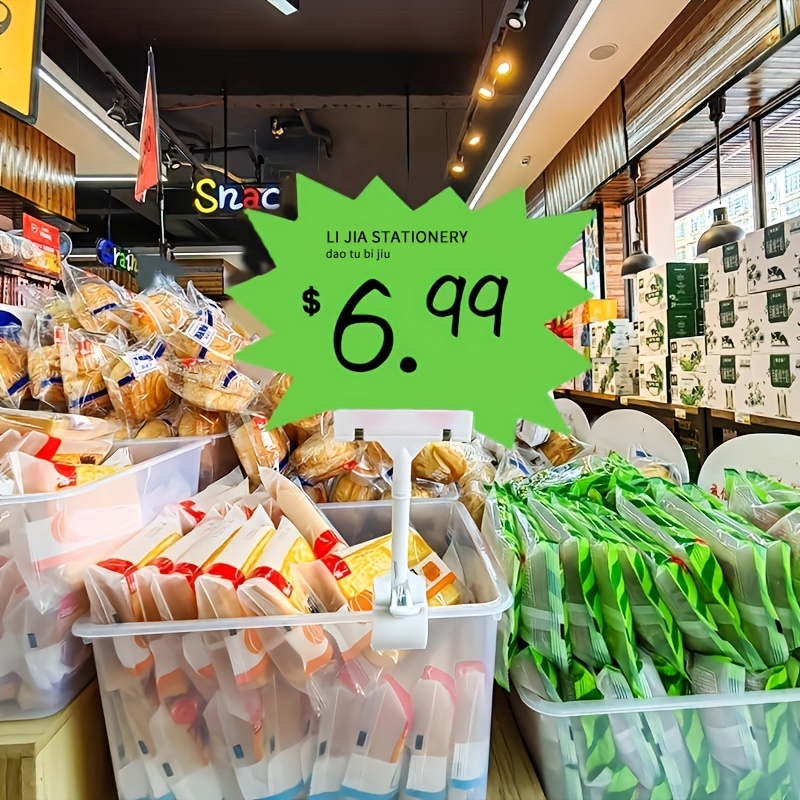 10pcs Pricing Signs Supermarket Display Signs