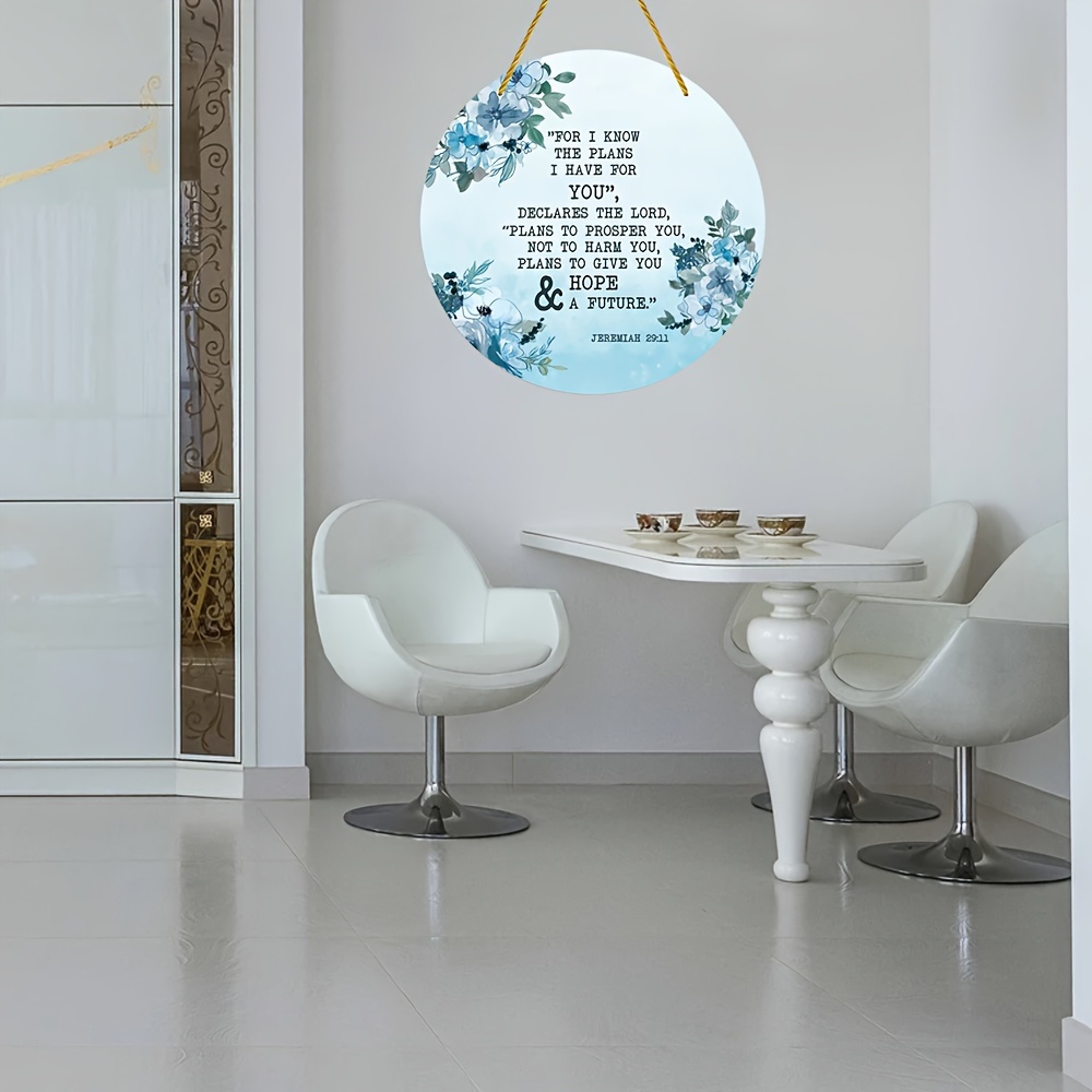 Round Acrylic Pendant Decoration bible Verse Ornament - Temu