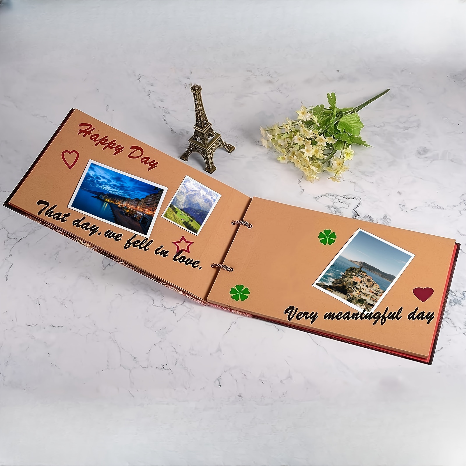 Handmade Photo Album Adventure Book Wedding Travel Stickers