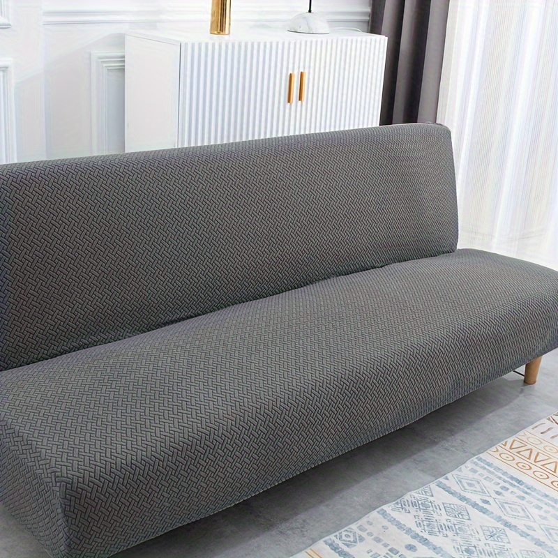TEMU 1 Housse de canapé-lit à jacquard en T, accoudoirs