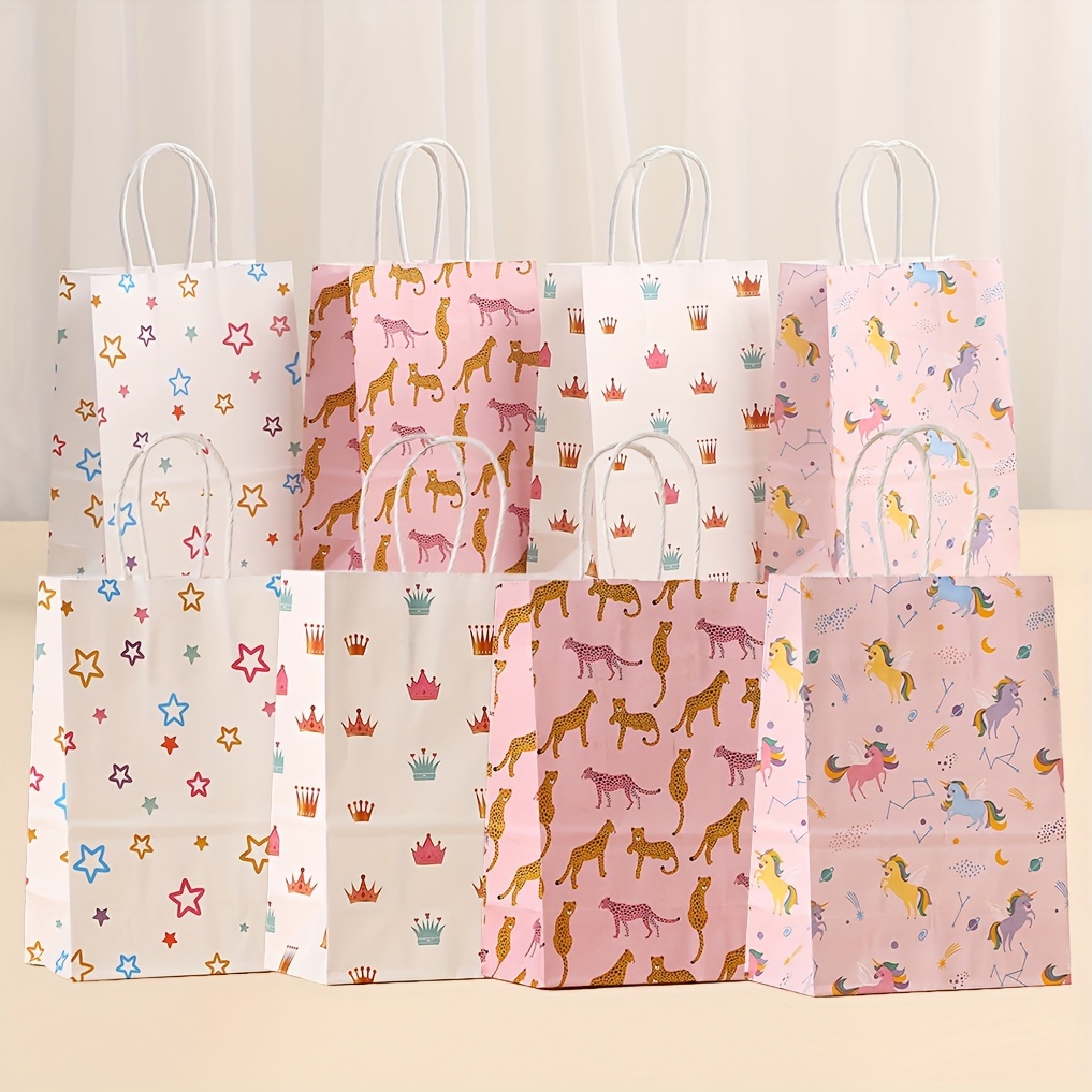 Foldable Paper Bag Birthday Gift Bags Party Favor Candy - Temu