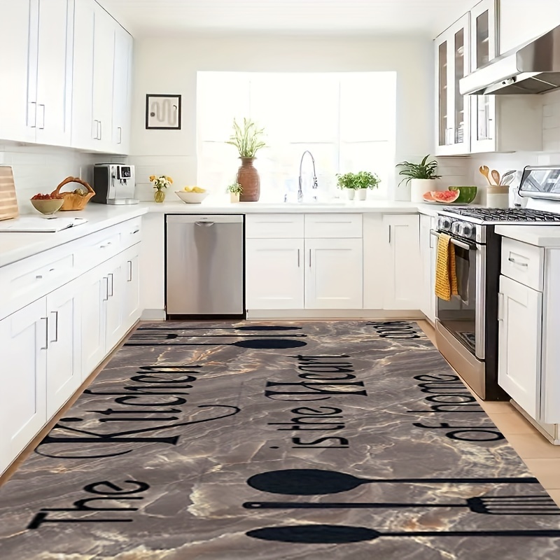 KITCHEN RUG Washable Decorative Kitchen Area Mat Knife and 