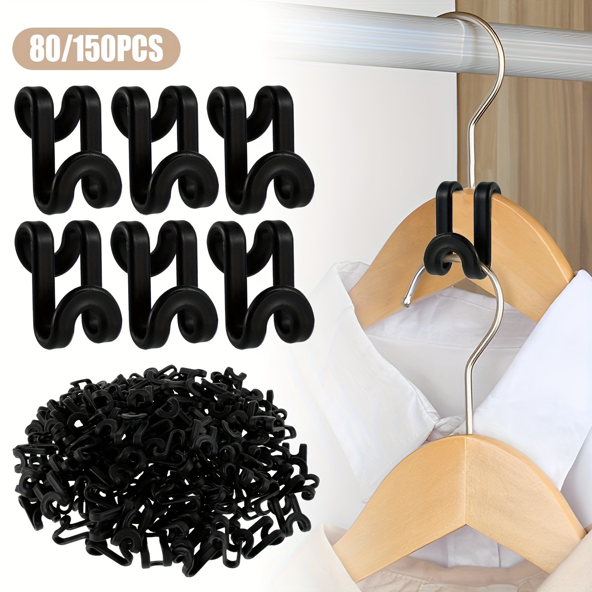 slmt clothes hanger connector hooks 50pcs tiger shaped space