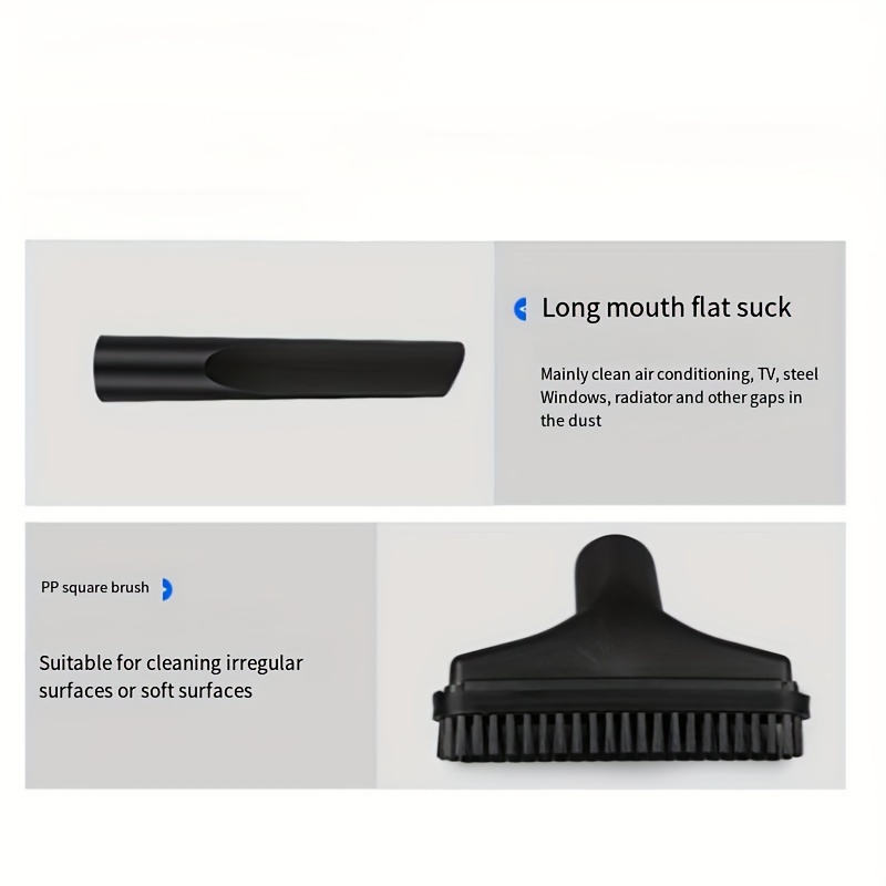 Tnfeeon Accesorios de repuesto para aspiradora, boquilla de cepillo,  accesorios para aspiradora, kit de cepillo para manguera estándar para