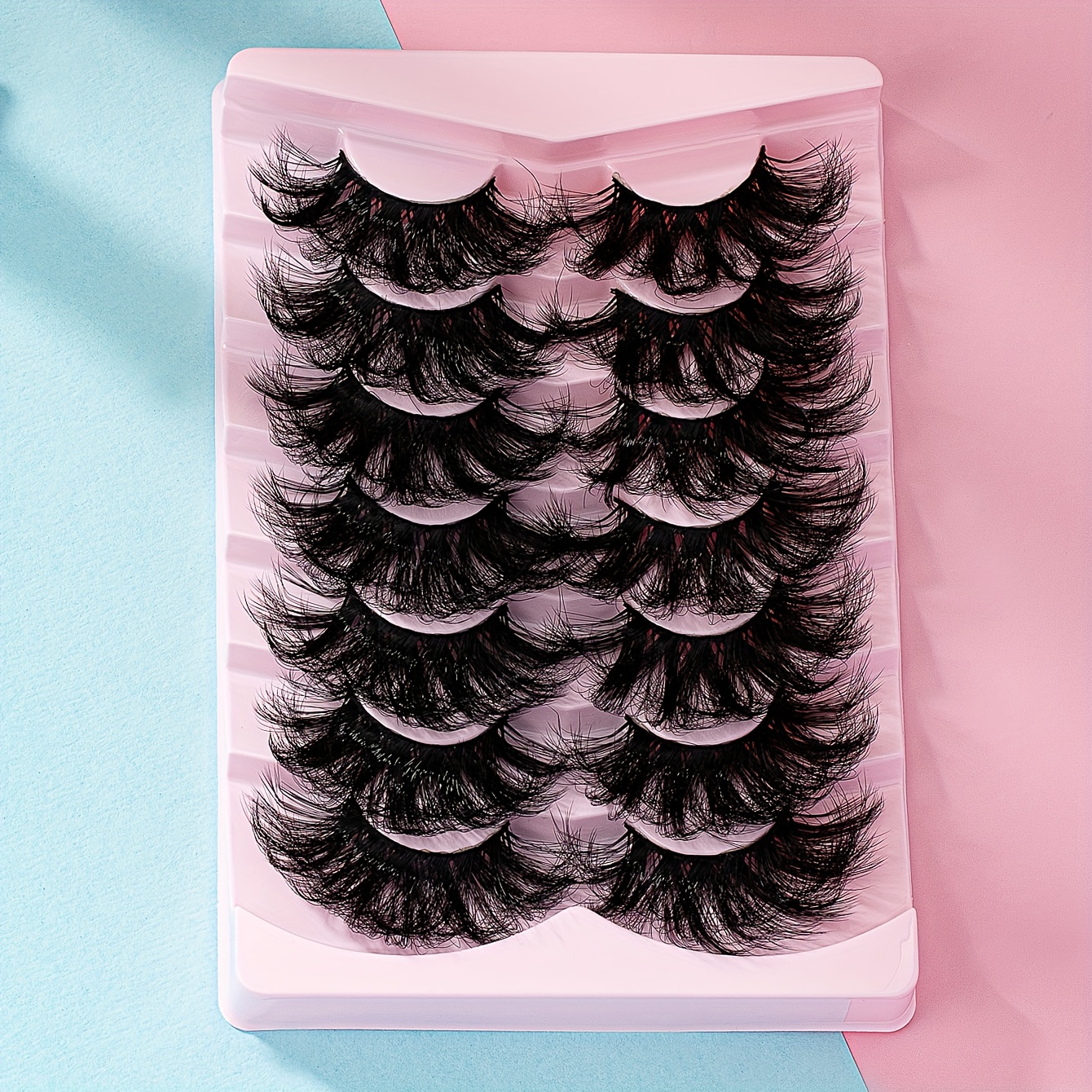 7 Pairs Cat Eye False Eyelashes Fox Eye Lashes Natural Look