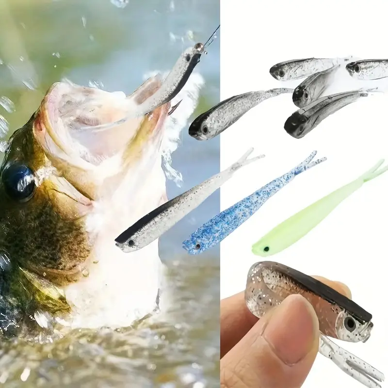 Soft Durable Tpe Fishing Lures Artificial Bionic Bass Bait - Temu