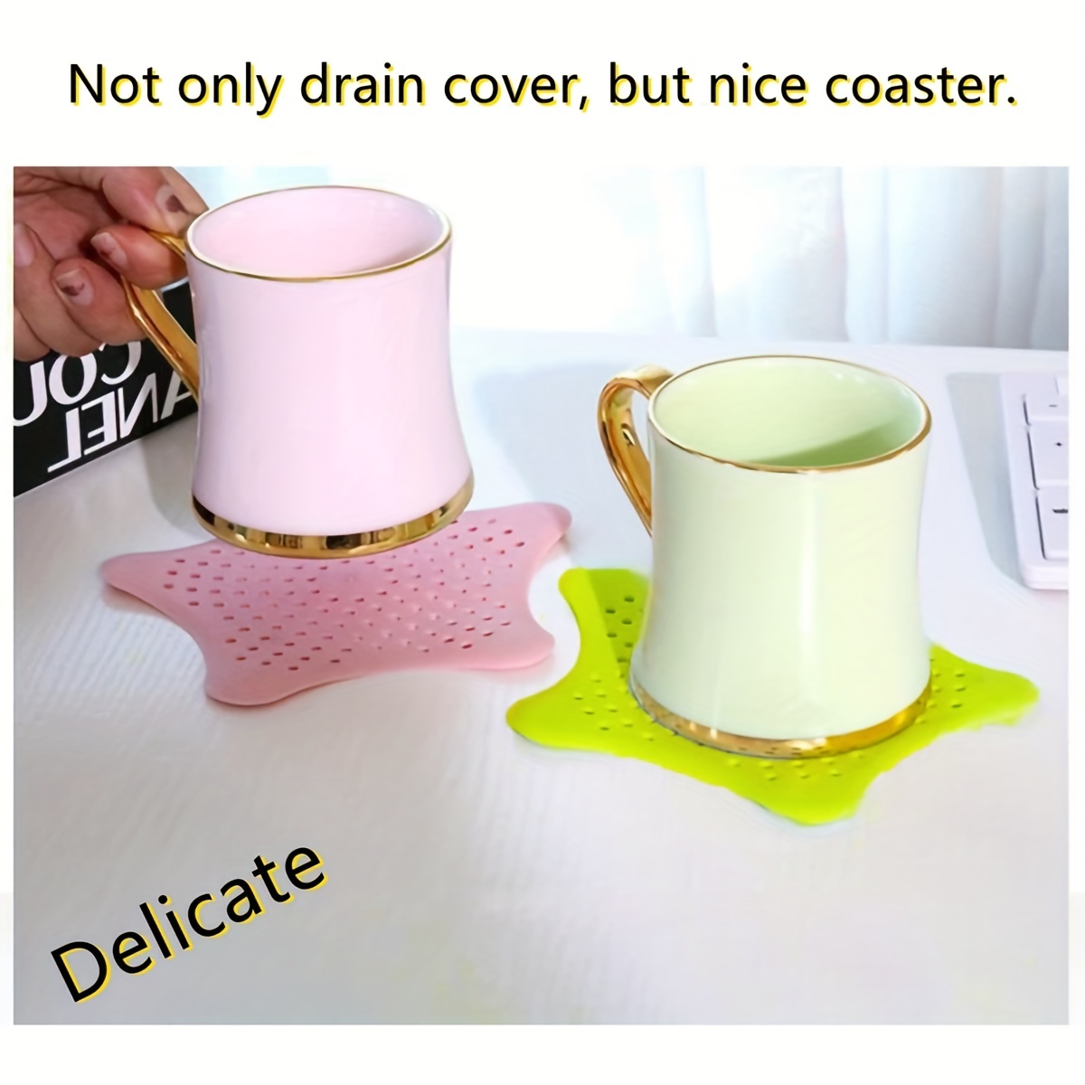 Starfish Hair Catcher Square Bathroom Drain Strainer - Temu