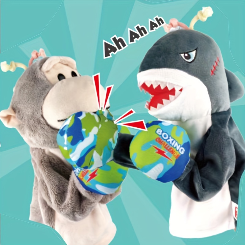 Shark Boxing Plush Toys Double Fighting Dolls
