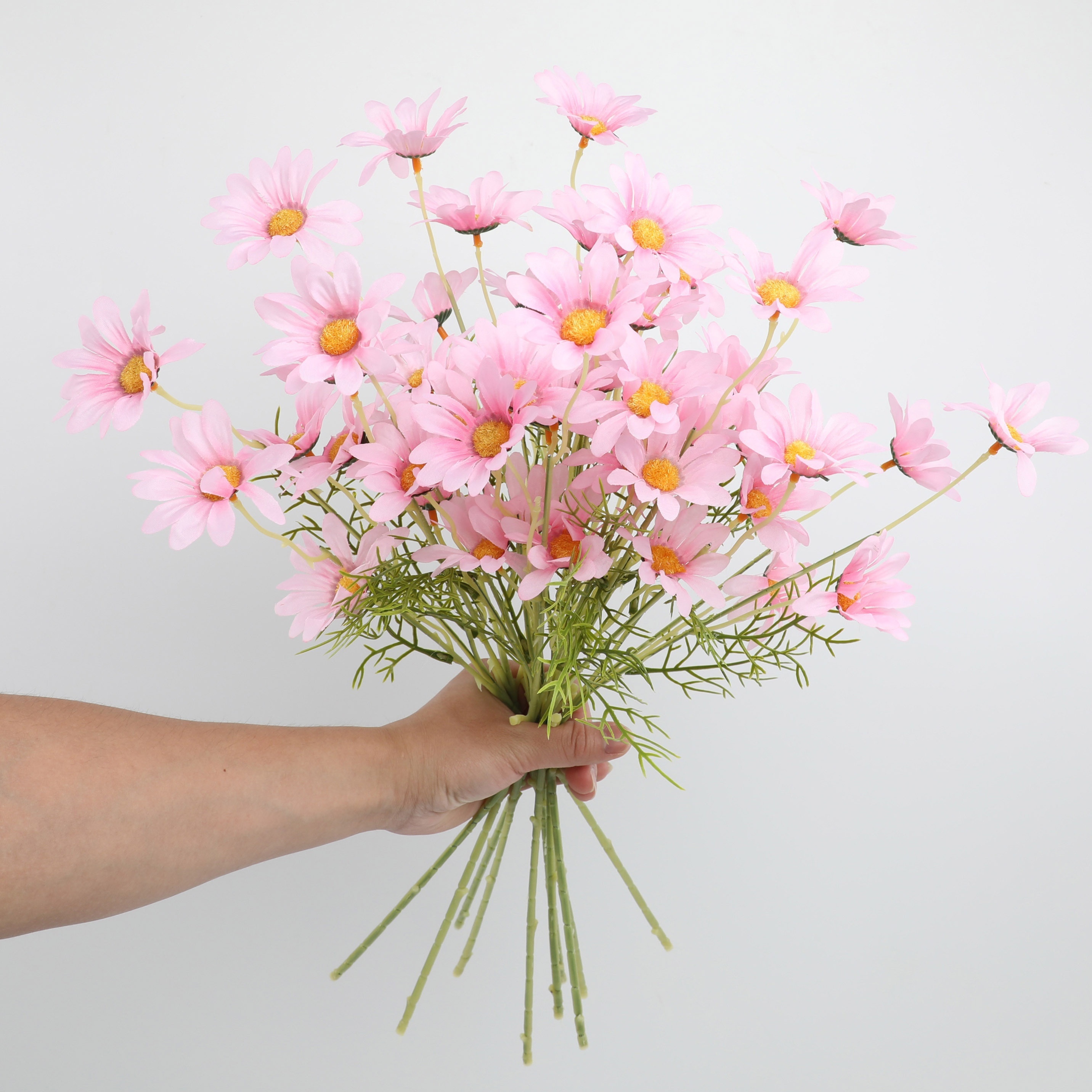 10pcs Simulation Flowers, Simulation Of 5 Hollandaise, Daisy Possum Hand Flowers Simulation Green Wedding Home Photography Decoration