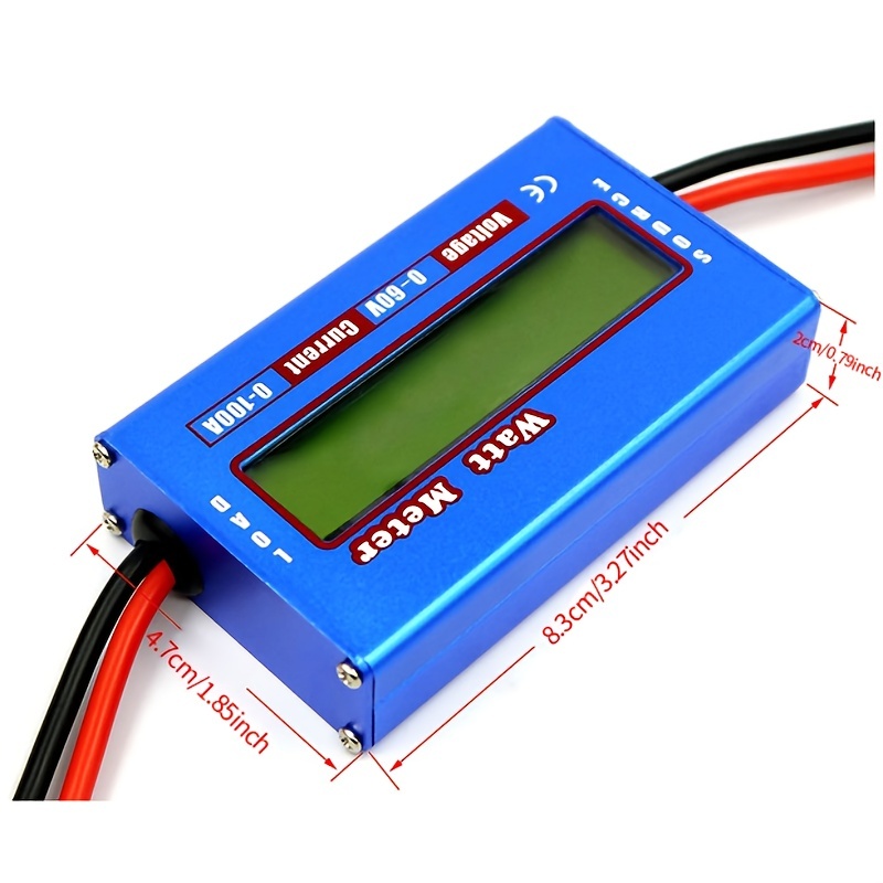 Cheap DC 0-60V Digital Watt Meter Voltmeter Ammeter RC Car Battery Power  Analyzer