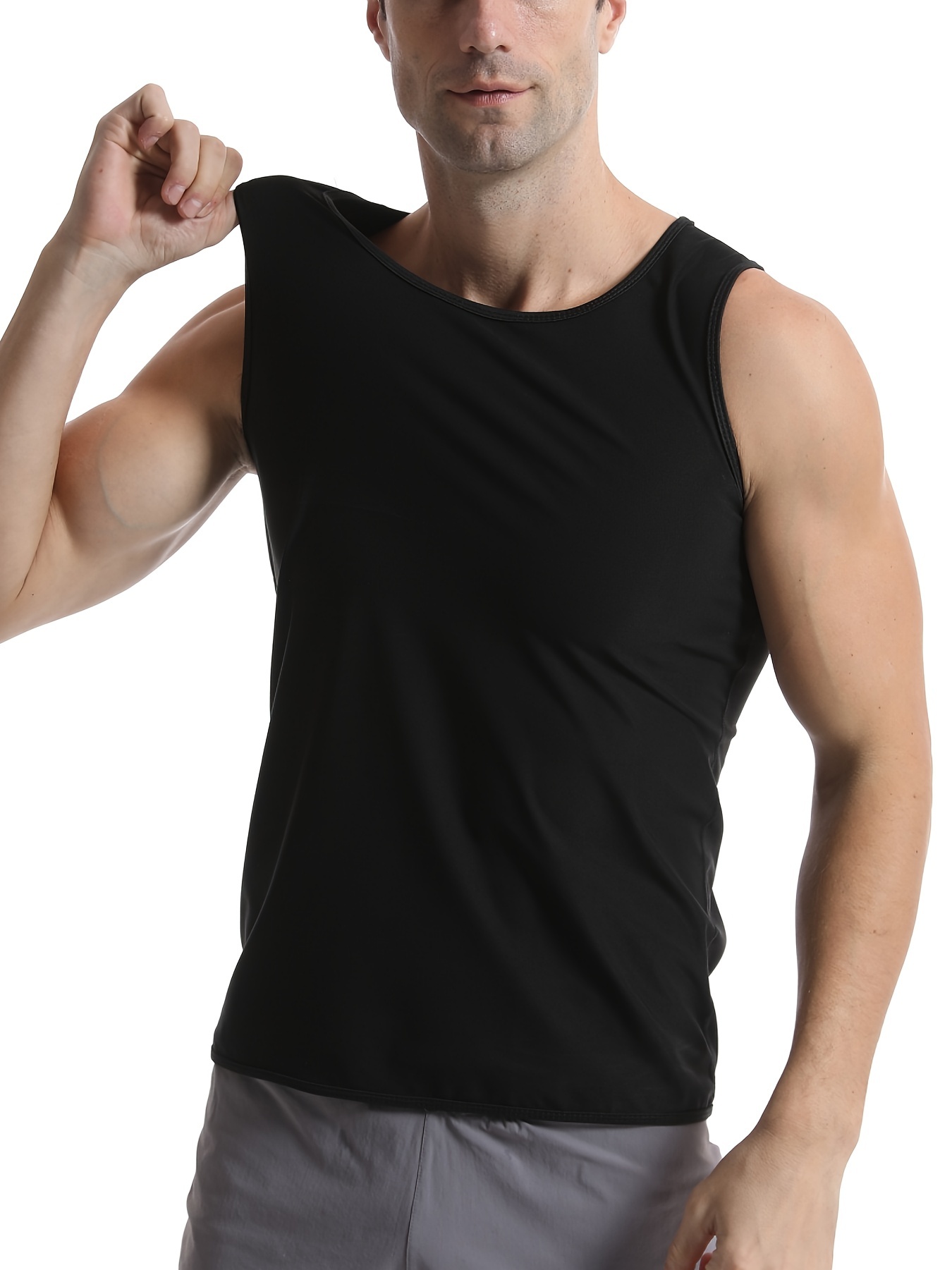 Mens Gym Wear Singlet Top Training Exercise Sports Vest Body