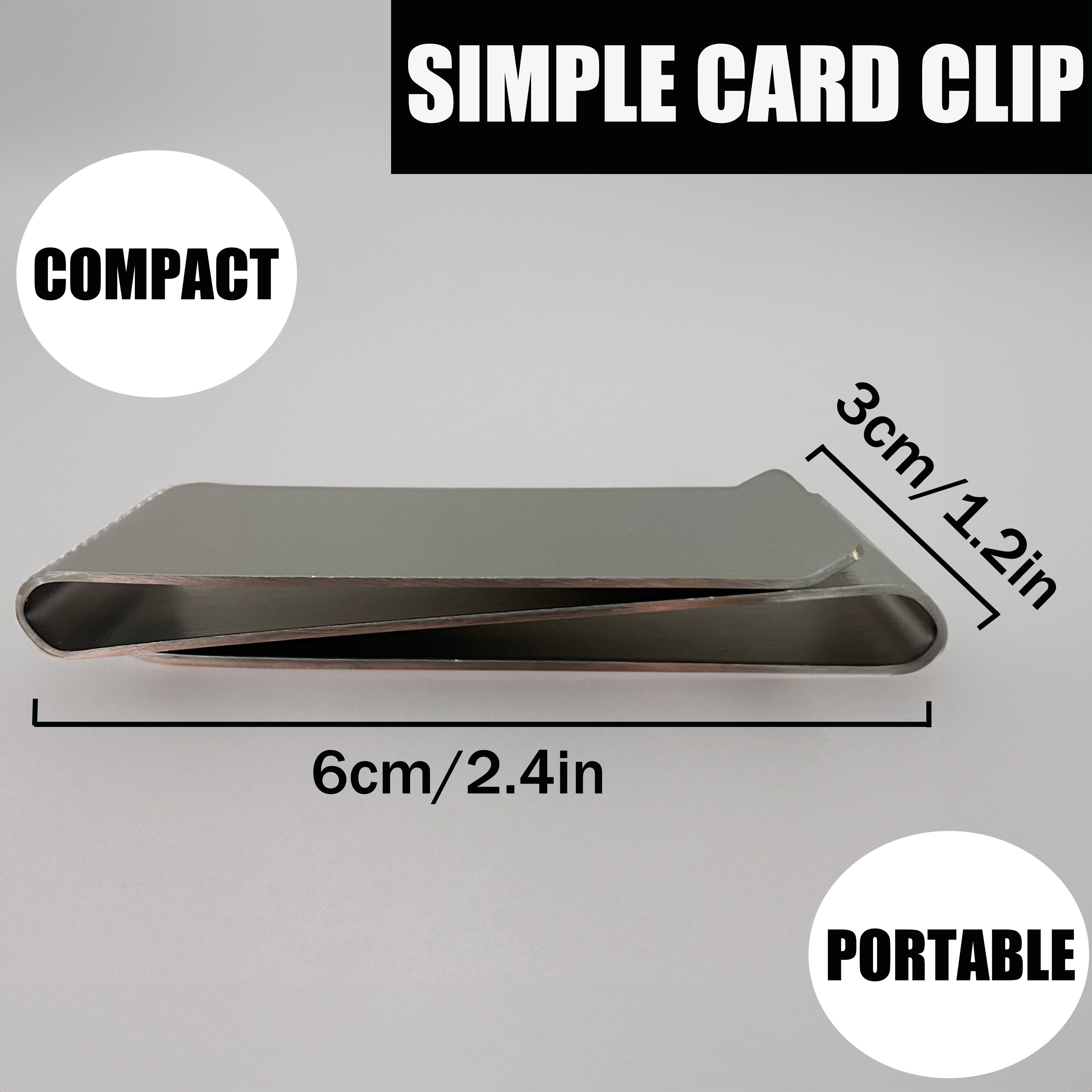 2-in-1 Stainless Steel Smart Money Clip & Credit Card Holder