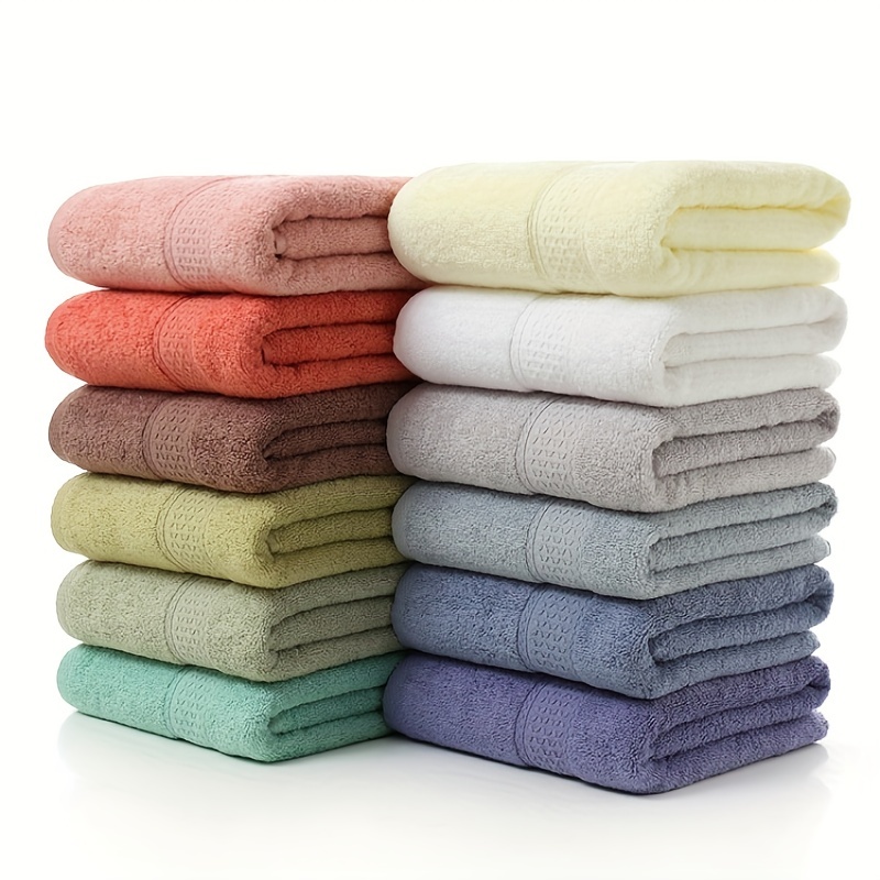 Soft And Absorbent Solid Color Towel Set - Includes 1 Bath Towel