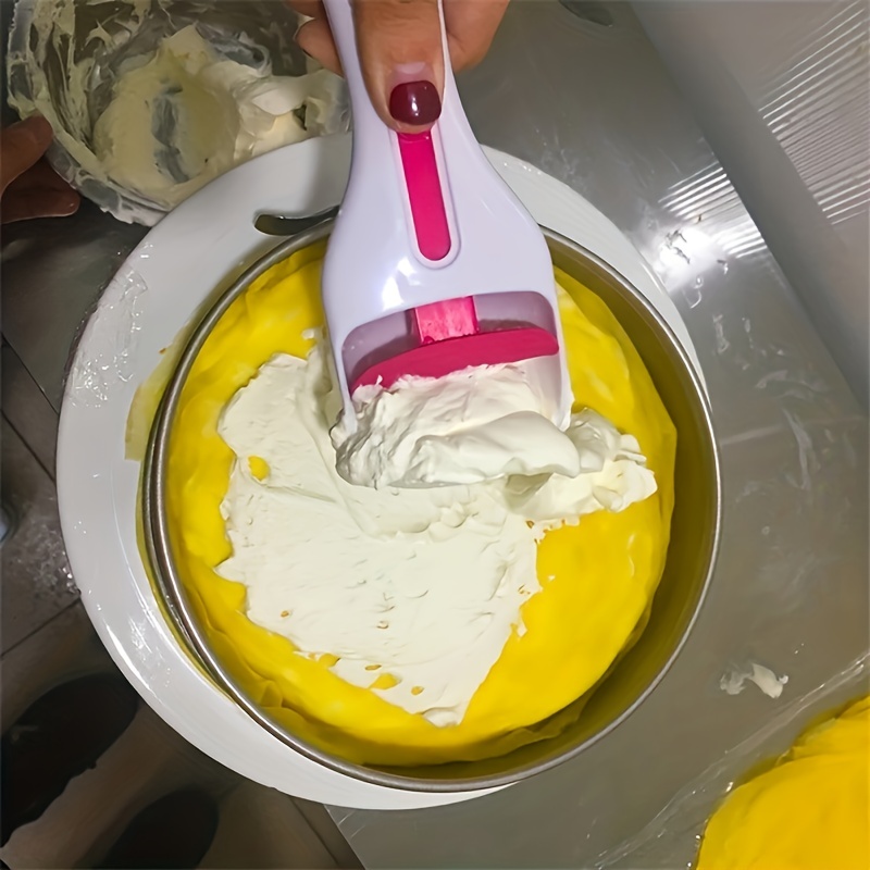 Pushable Plastic Cake Cutting Shovel Chocolate Cake Spoon - Temu