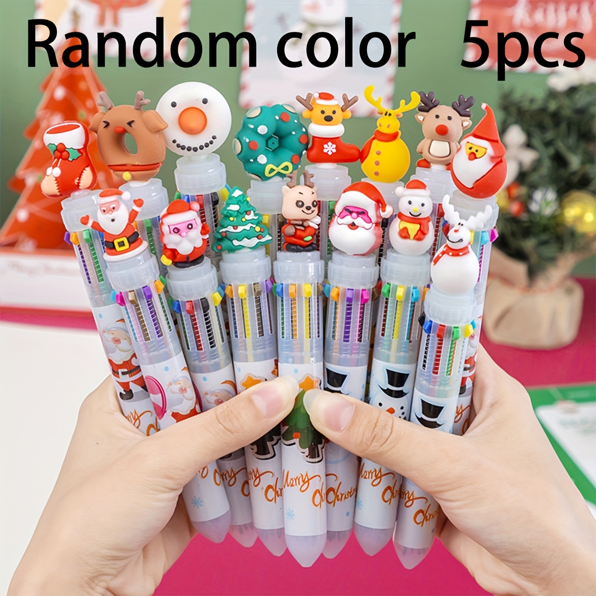 Cute Cartoon 10 Colors Ballpoint Pen Color Pen Painting - Temu