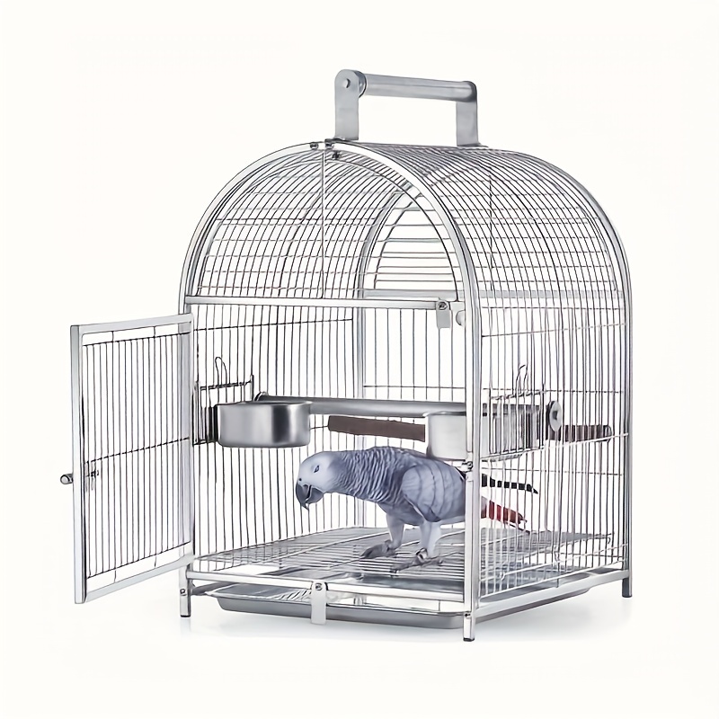Cage à oiseaux Manzibo - Cage à perroquet - Groot - Mobile - Métal