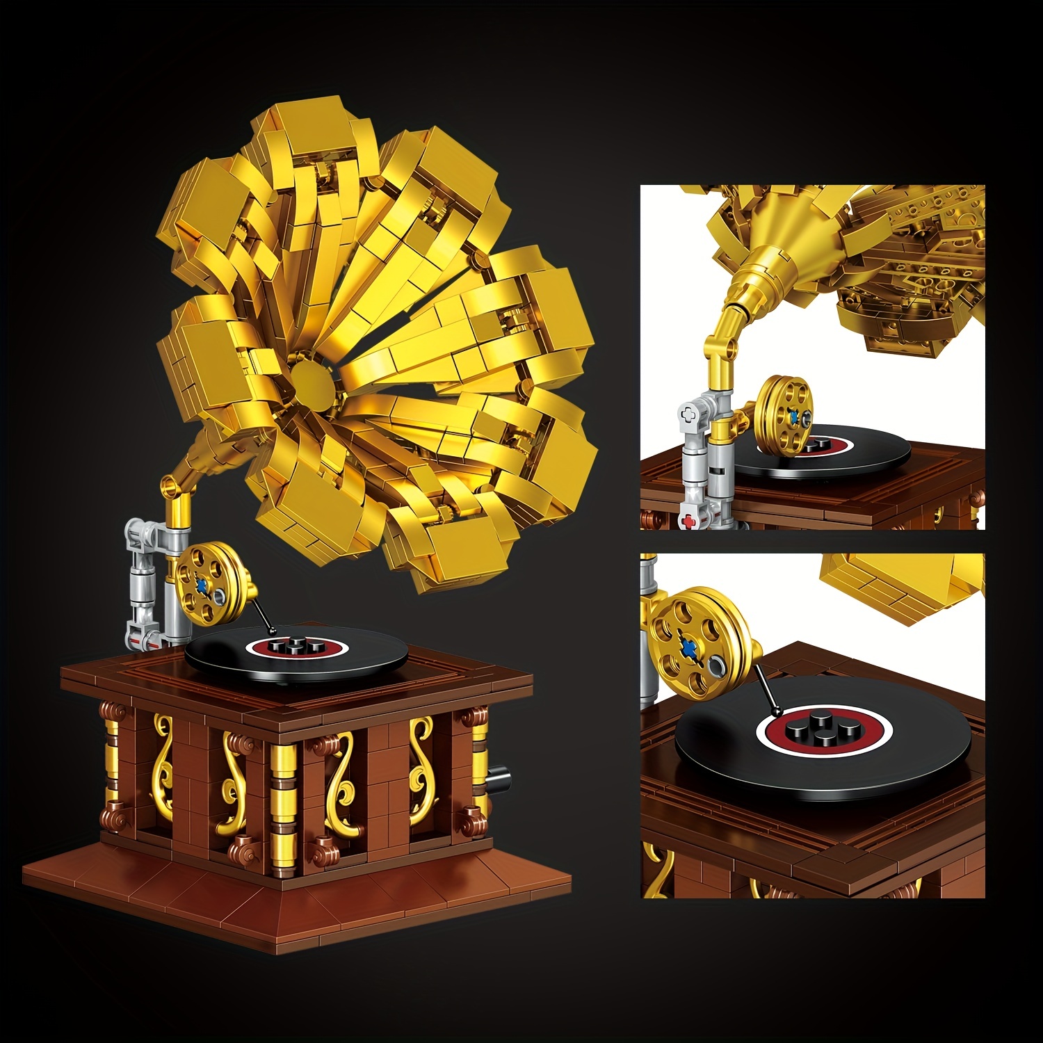 PAN TASY™ Retro Phonograph Building Blocks, The Special Gift