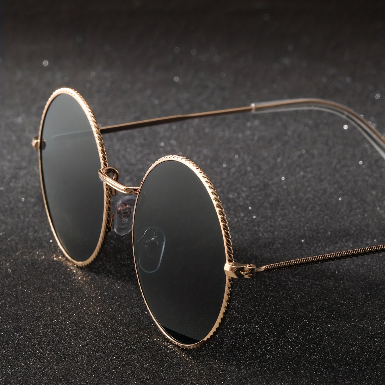 Retro Metal Round Frame Sunglasses