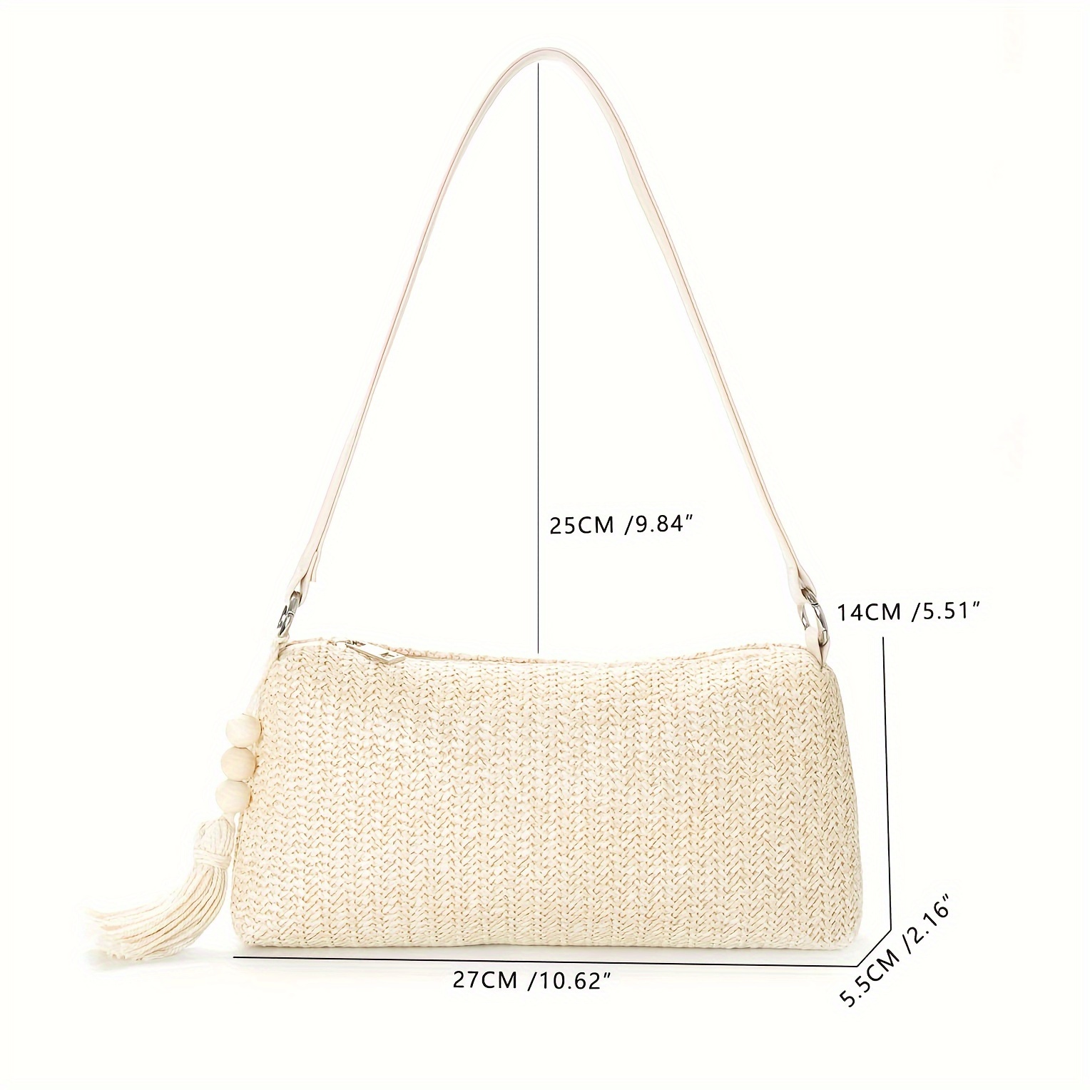 Bolso discount baguette beige