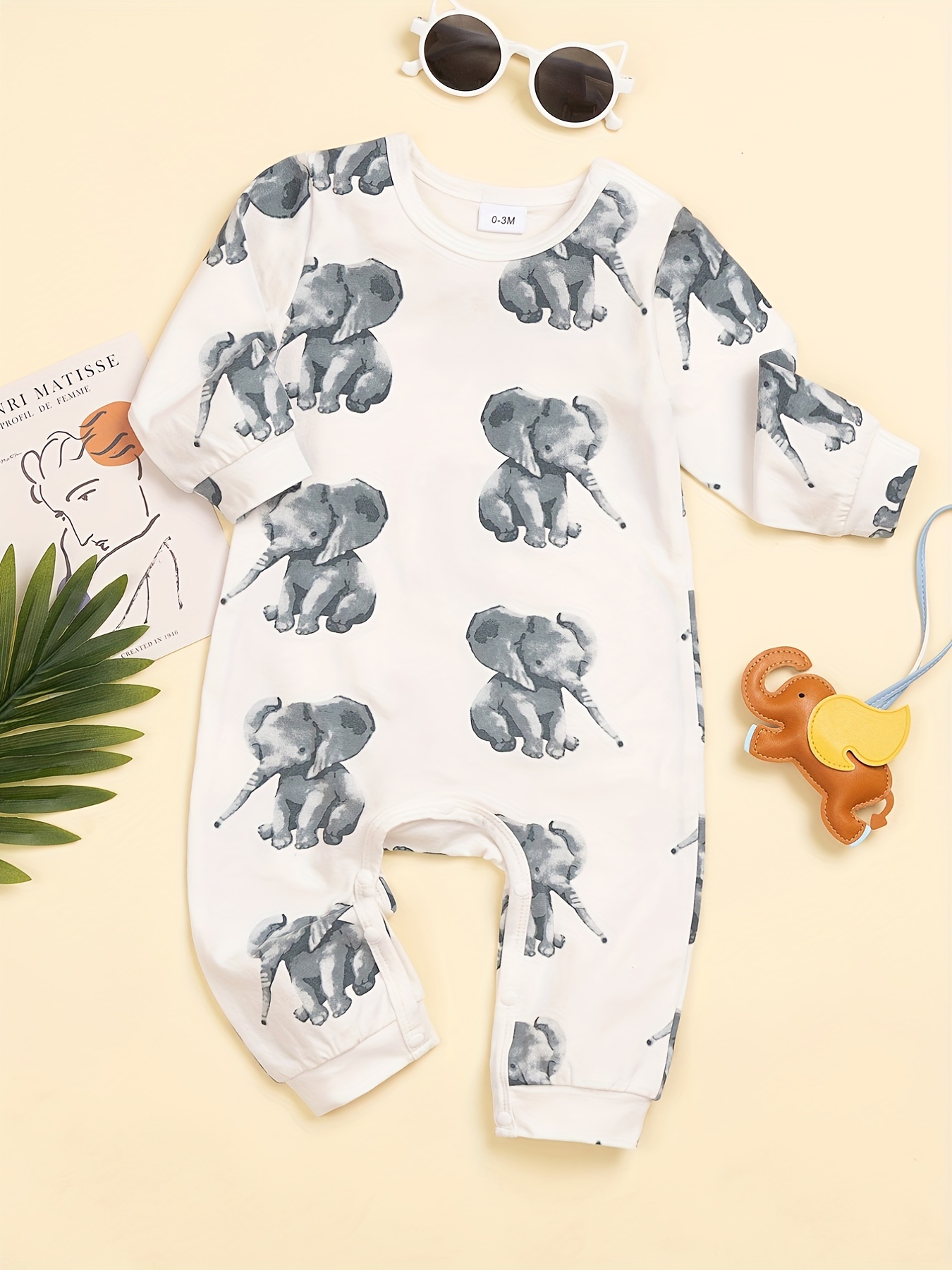 Unisex elephant hot sale baby clothes