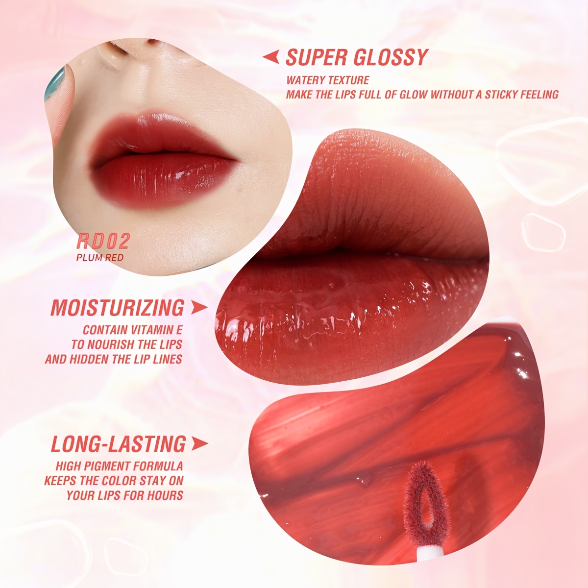 PINKFLASH Velvet Matte Liquid Lipstick High Pigment Long-lasting Silky  Texture Lip Gloss Waterproof Smooth Lips Makeup Cosmetics