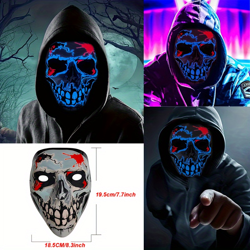 Maschera Punk Cosplay Cyber Casco Maschera Halloween Costume - Temu Italy