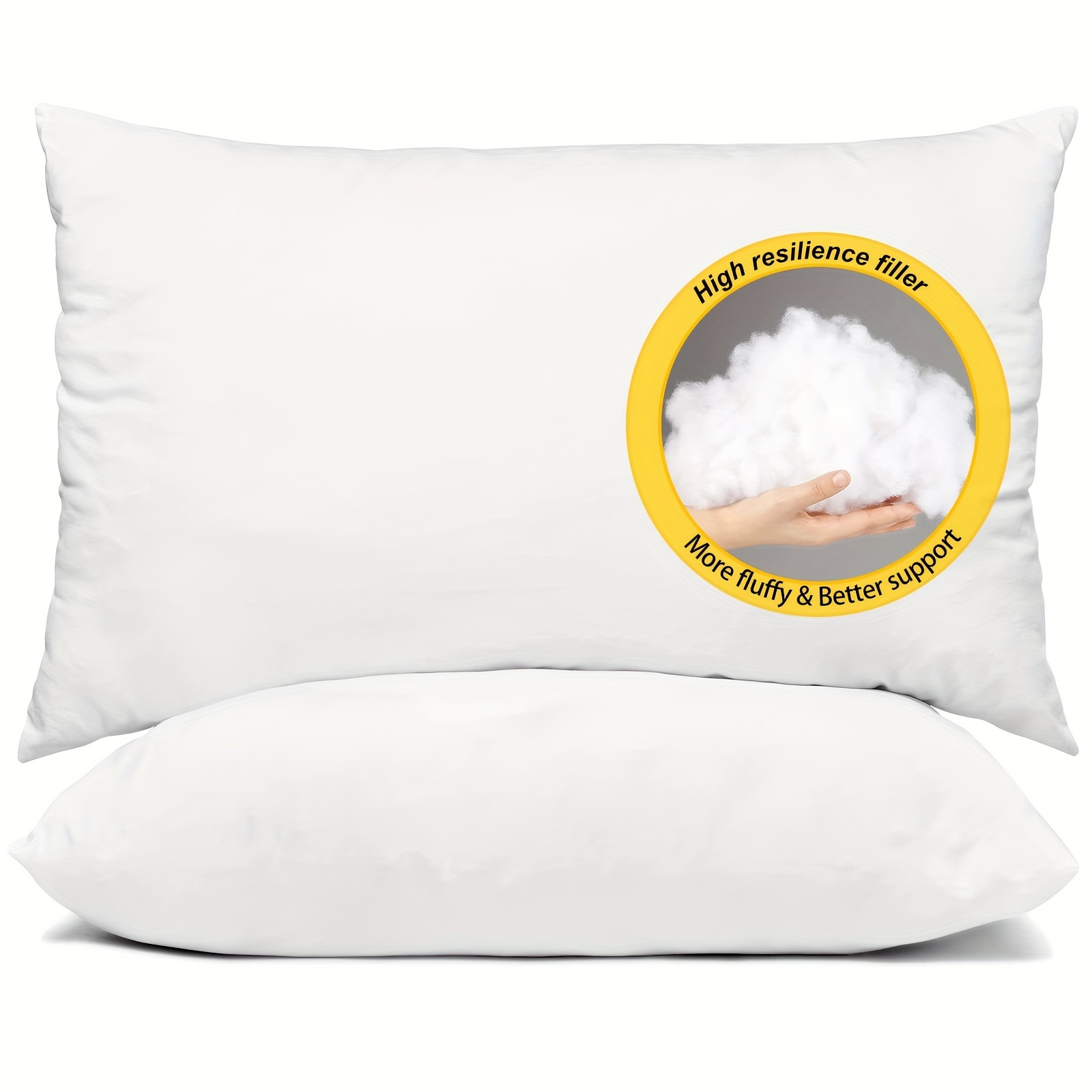 Ram Home (TM) Pillow Insert White - 18x18 Inch. Polyester Made - Machi –  moonrest
