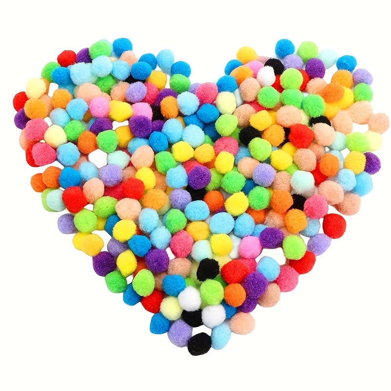 20pcs Craft Pom Poms Multicolor Bulk Pom Poms Arts And Crafts, Pompoms For  Crafts In Assorted Size- Soft And Fluffy Puff Balls,0.8inch Colors Pompoms