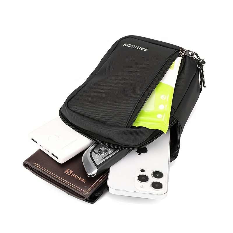 Men's Nylon Crossbody Bag Multifunctional Diagonal Shoulder Bag