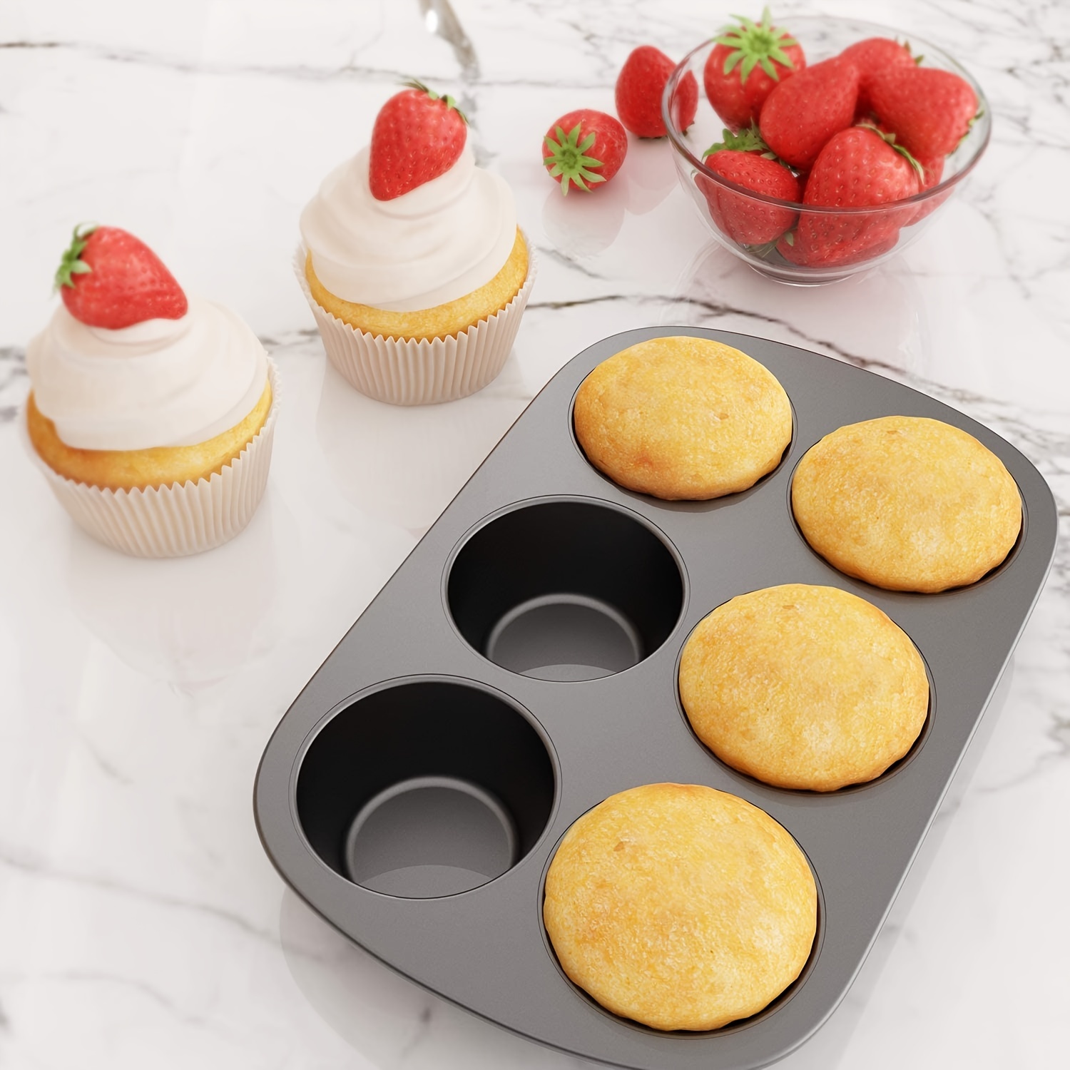 Non stick Muffin Pan 12 6 And 20 Cup Capacity Perfect For - Temu