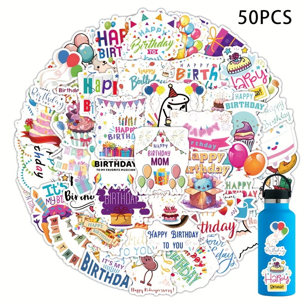 Colorful Balloon Stickers Party Waterproof Vinyl Car Stickers Available For  Skateboards Bumpers - Temu