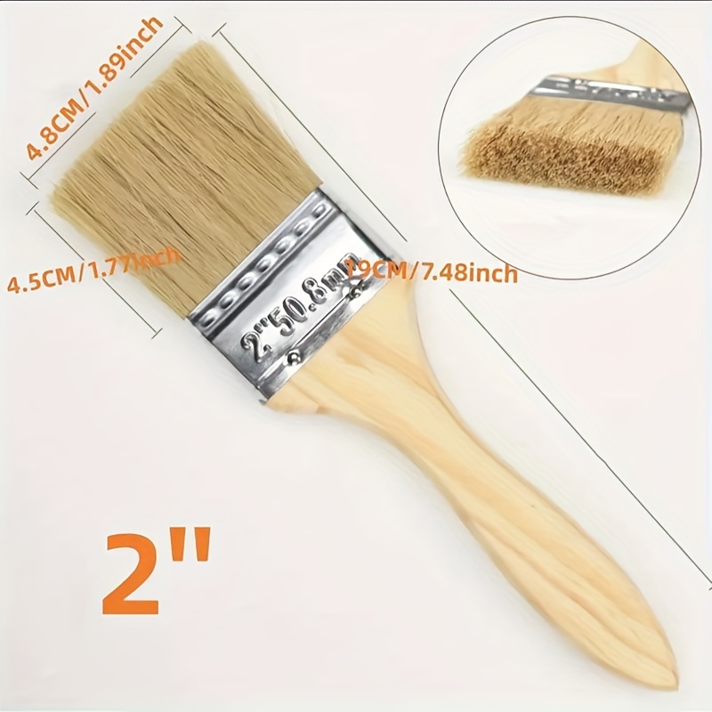 Thickened Natural Paint Brush Set Includes Decorative Small - Temu