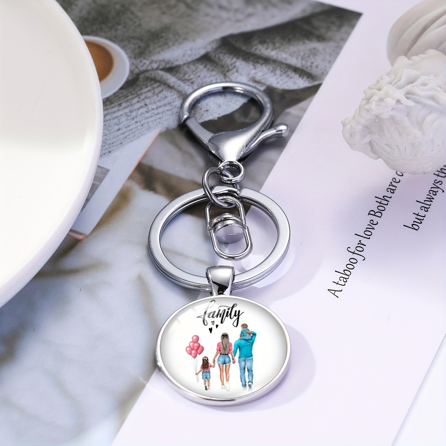 Mom of boys keychain- boy mom keychain