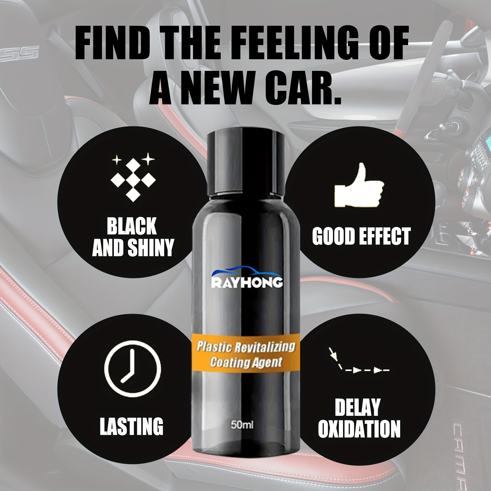 Plastic Revitalizing Coating Agent - Removes Stains & Refurbishes Parts
