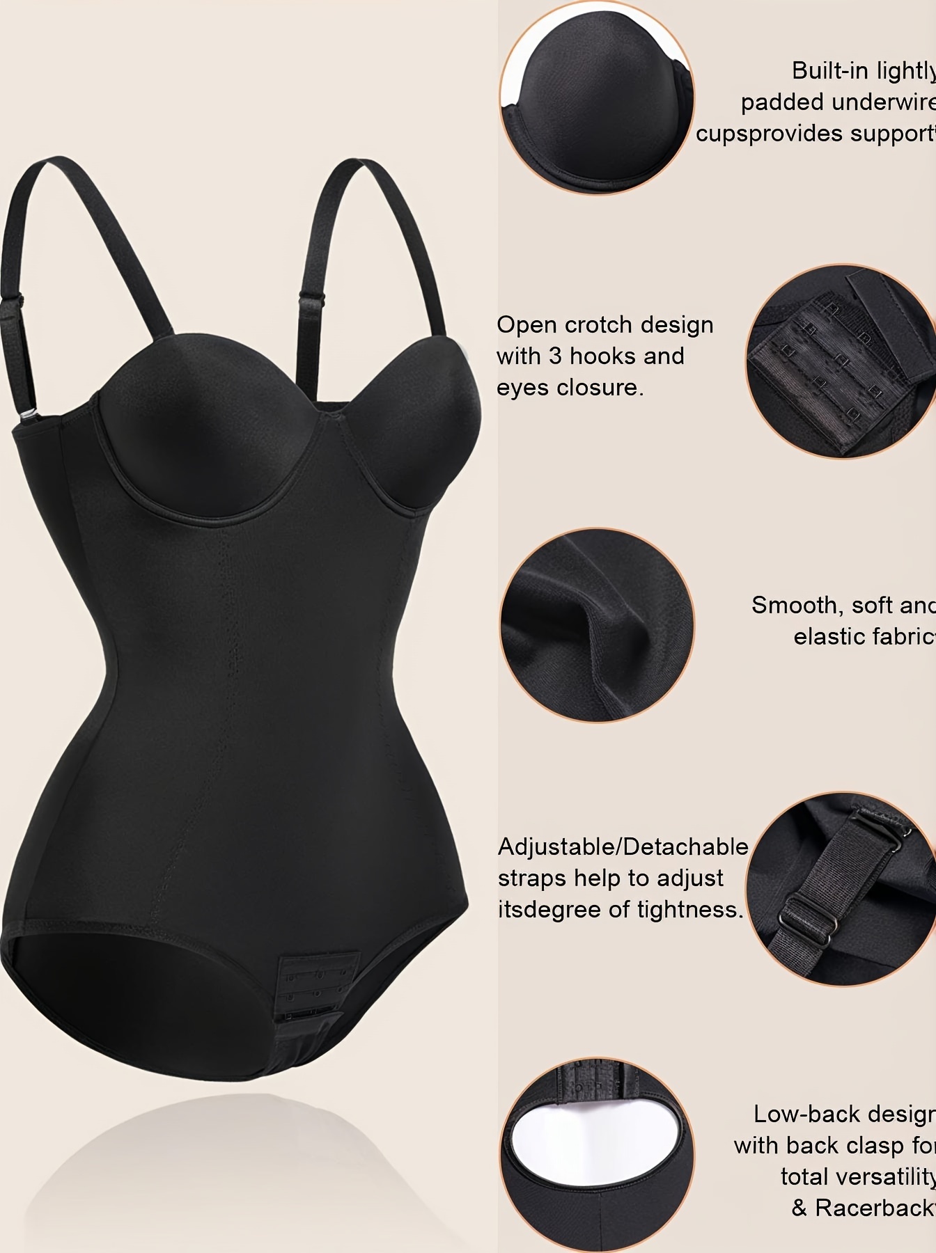 2DXuixsh Rave Bodysuit for Women Scoop Neck Compression Cami Tummy