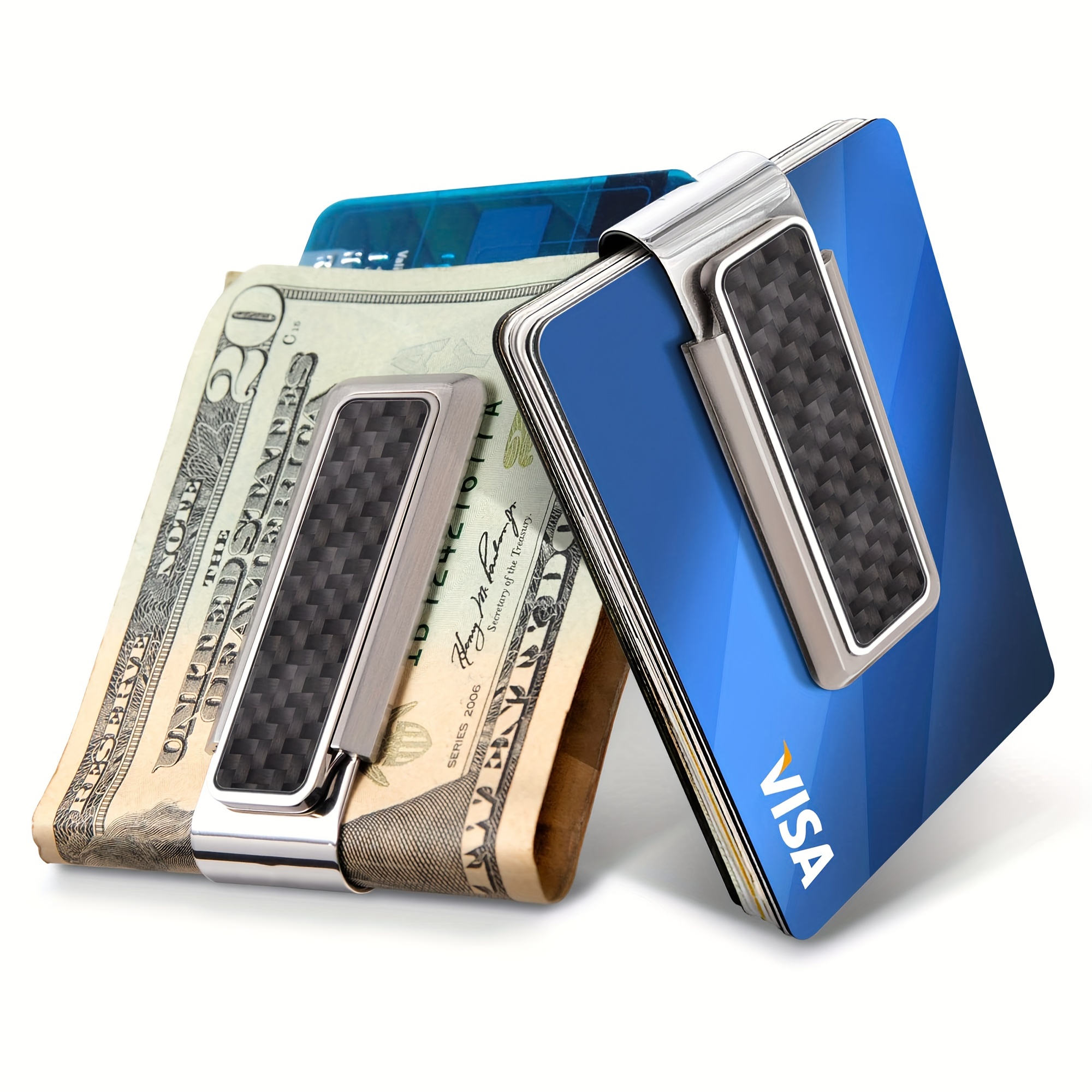 

1pc Trendy Money Clip, Cash And Credit Card Holder, Simple Money Clip