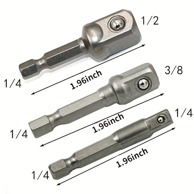 Chrome Vanadium Steel Socket Adapter Set Wrench Socket Drill - Temu