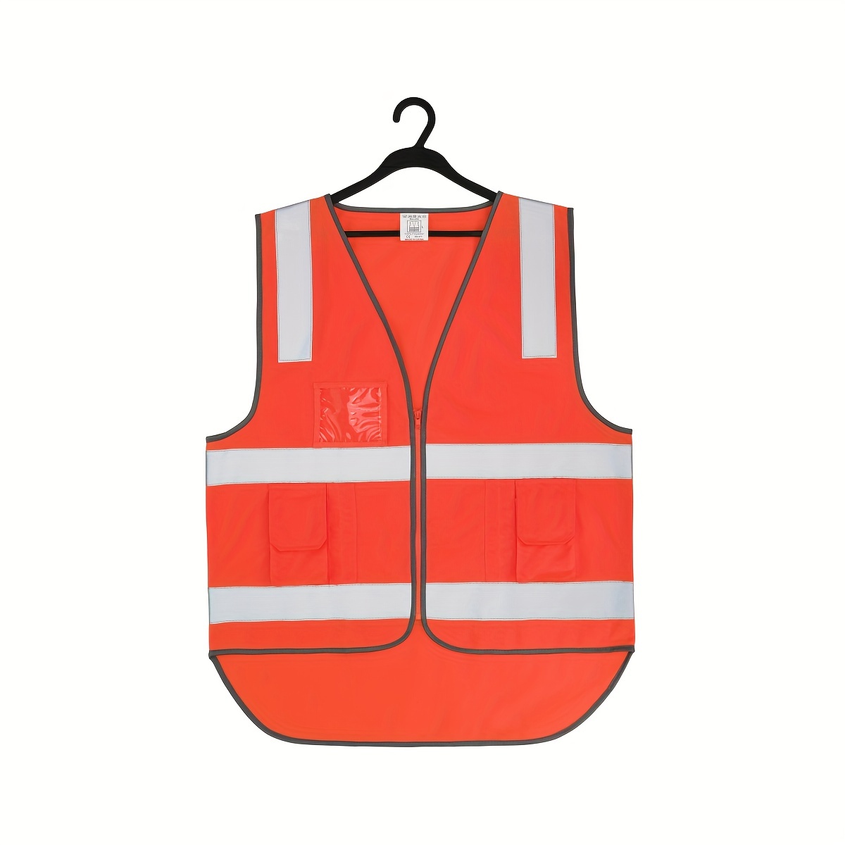 High Visibility Reflective Safety Vest Pockets Pencil Pouch - Temu