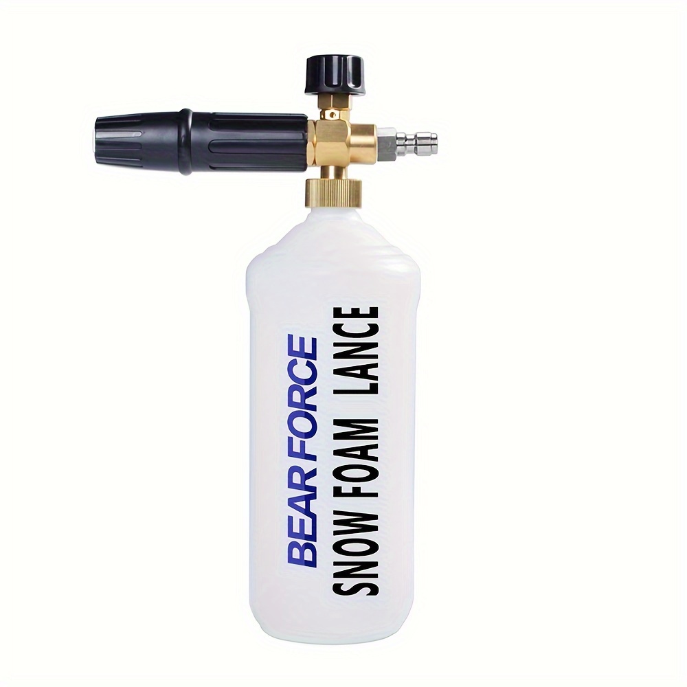 High Pressure 1/4”Quick Plug Soap Foamer Snow Foam Lance Foam Cannon Foam  Gun Nozzle, Car Clean Foam Wash Foam Generator