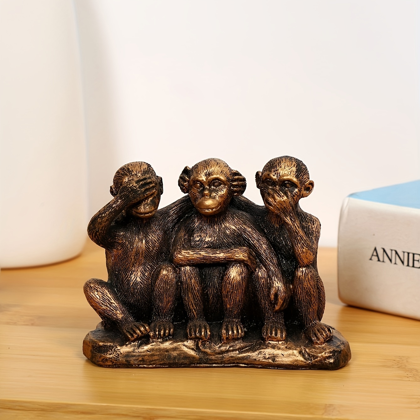 Brass Gorilla Desktop Decoration Monkey Statue Decoration - Temu