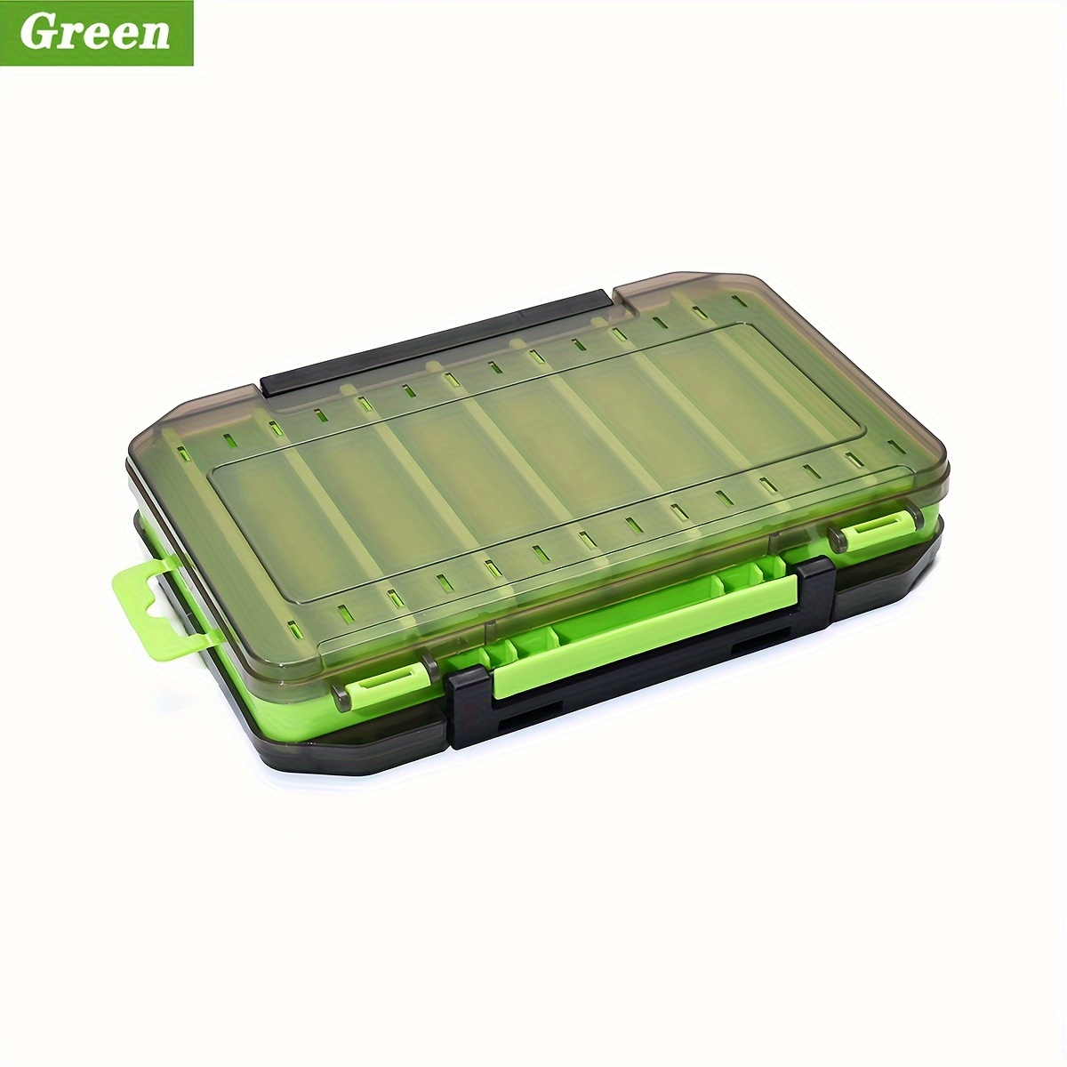 Double sided Fishing Tackle Box 14 Cells Bait Storage - Temu Canada