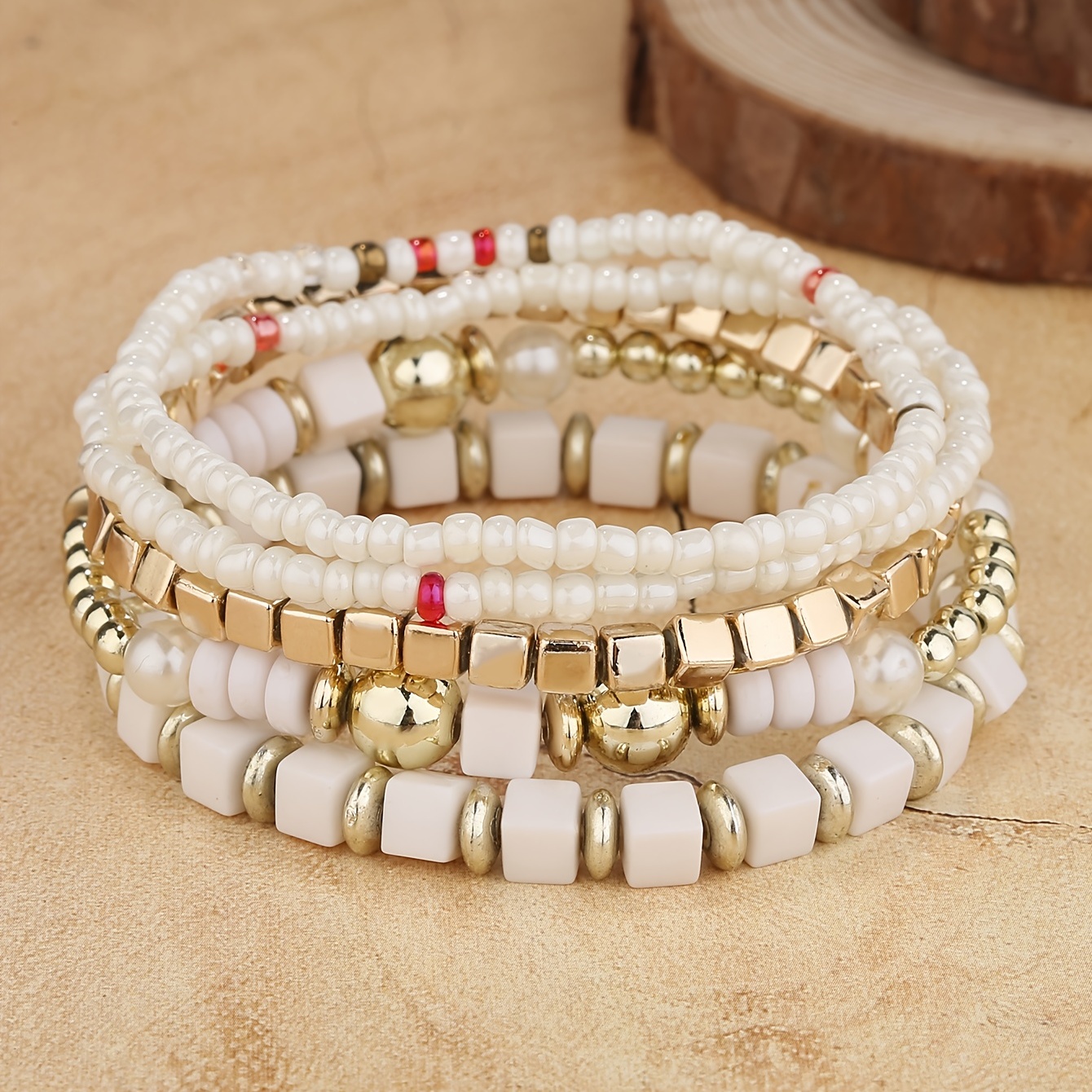 Girls Beaded Bracelet Bohemian Fashion Jewelry - Free Shipping to N.A. -  Puddle Season
