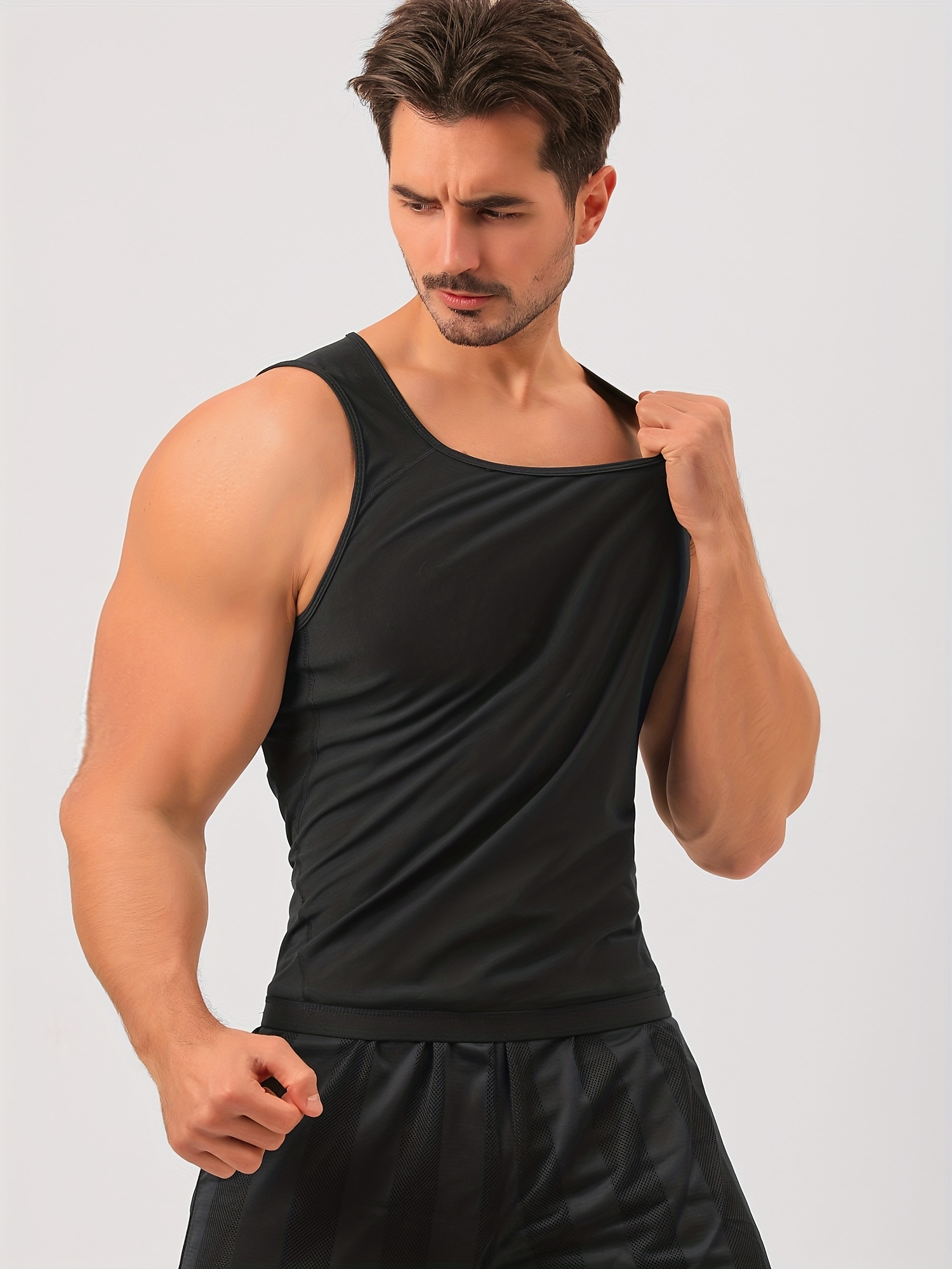 Men's Compression Sweat Sauna Vest: Get Ultimate Workout - Temu