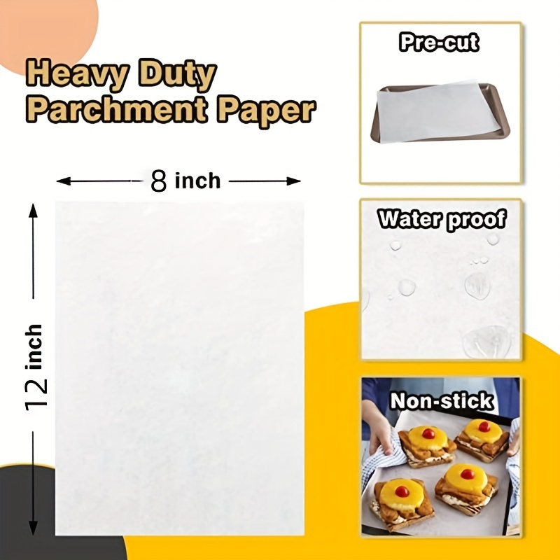 Katbite Heavy Duty Parchment Paper Sheets, Precut Non-stick Full Parchment  Sheets For Baking, Cooking, Grilling, Frying And Steaming, Full Sheet Baking  Pan Liners, Commercial Kitchen Baking Tools - Temu