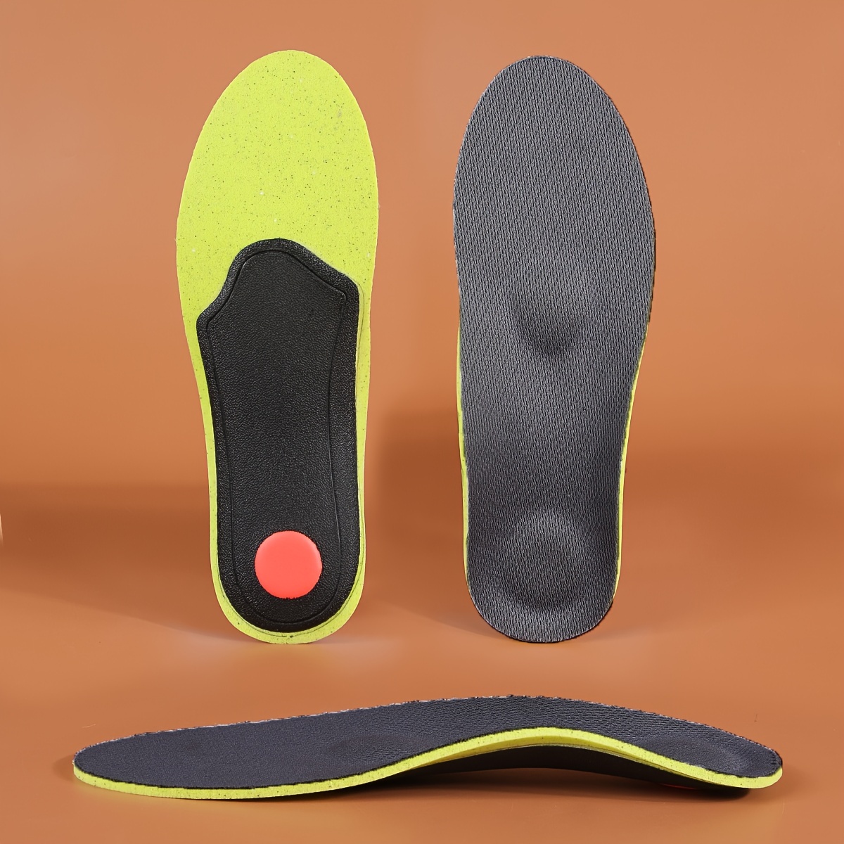 1 Pair Arch Support Shoe Insoles Flat Feet Silicone Arch Inserts