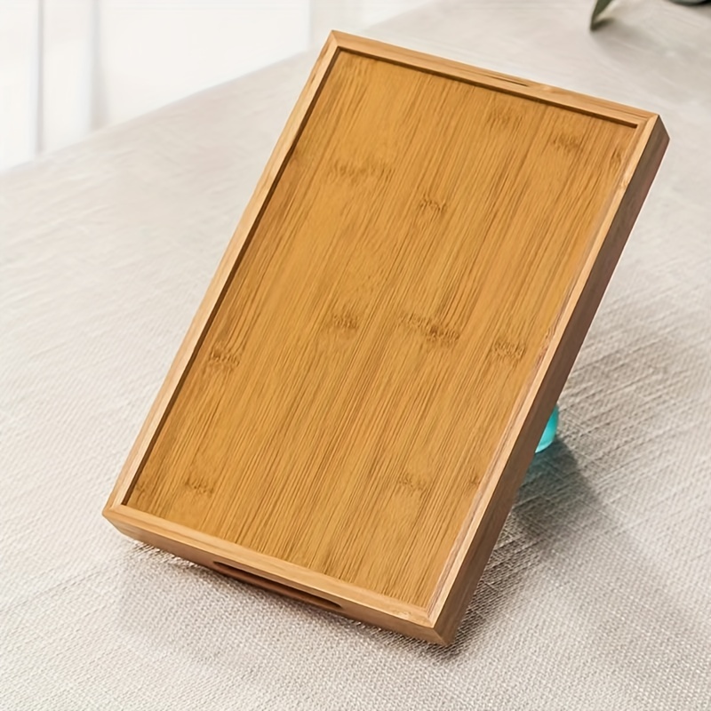 Vassoio Legno Di Bamboo Rettangolare Bordo Alto X Alimenti Colazione  41x29x2,5cm - Trade Shop TRAESIO - Idee regalo