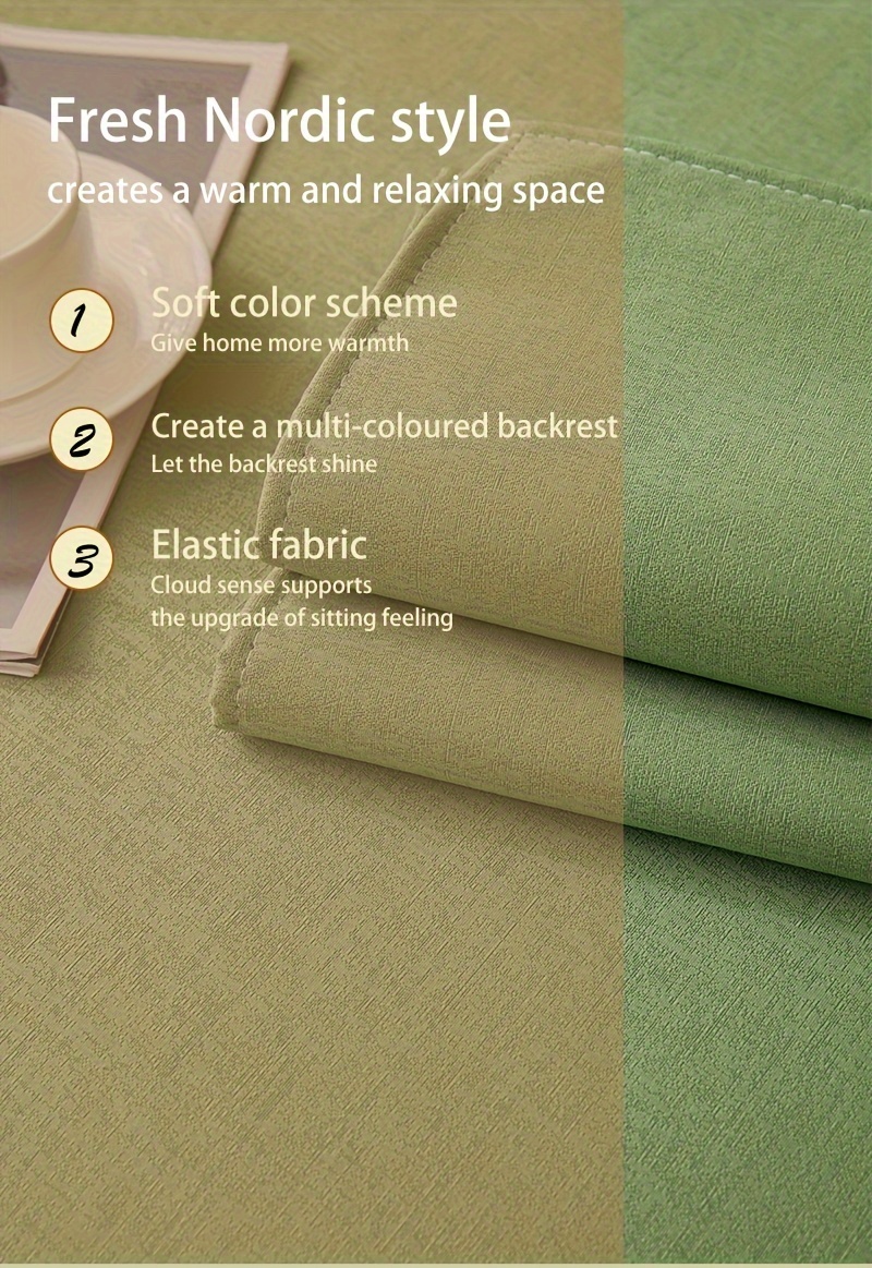 Solid Color Sofa Slipcover season Anti slip - Temu