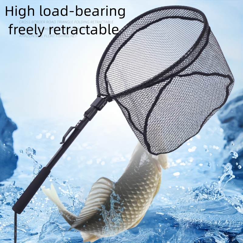 Fishing Net Folding Aluminum Alloy Handle Fishing Gear - Temu