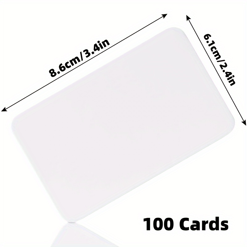 100PC Small Blank Paper Message Note Business Cards Double-Sided for DIY  Gift 