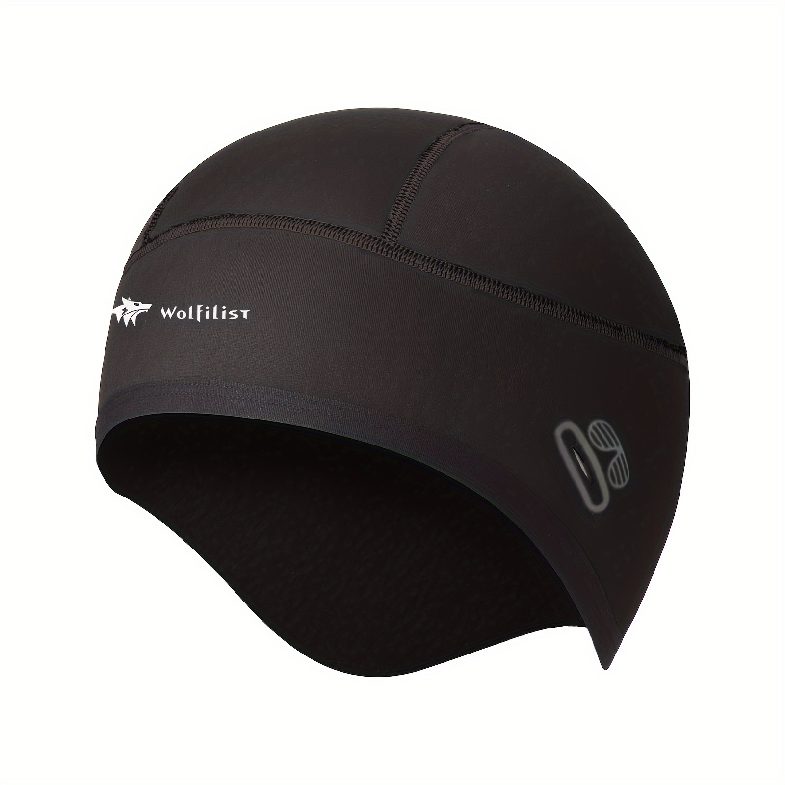 1pack Unisex Cap, Sweat Wicking Liner Cap With Ear Covers For Riding, Cycling, Running, Halloween & Decorations